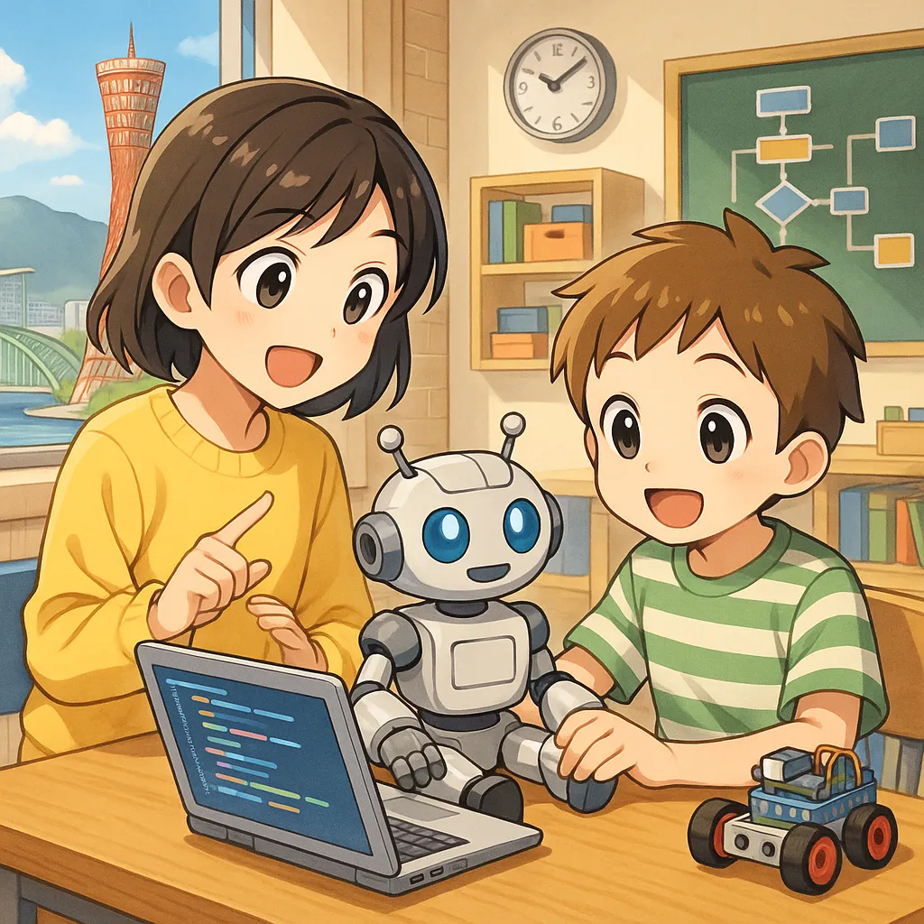 神戸市で小学生・幼児のロボットとものづくりプログラミング体験