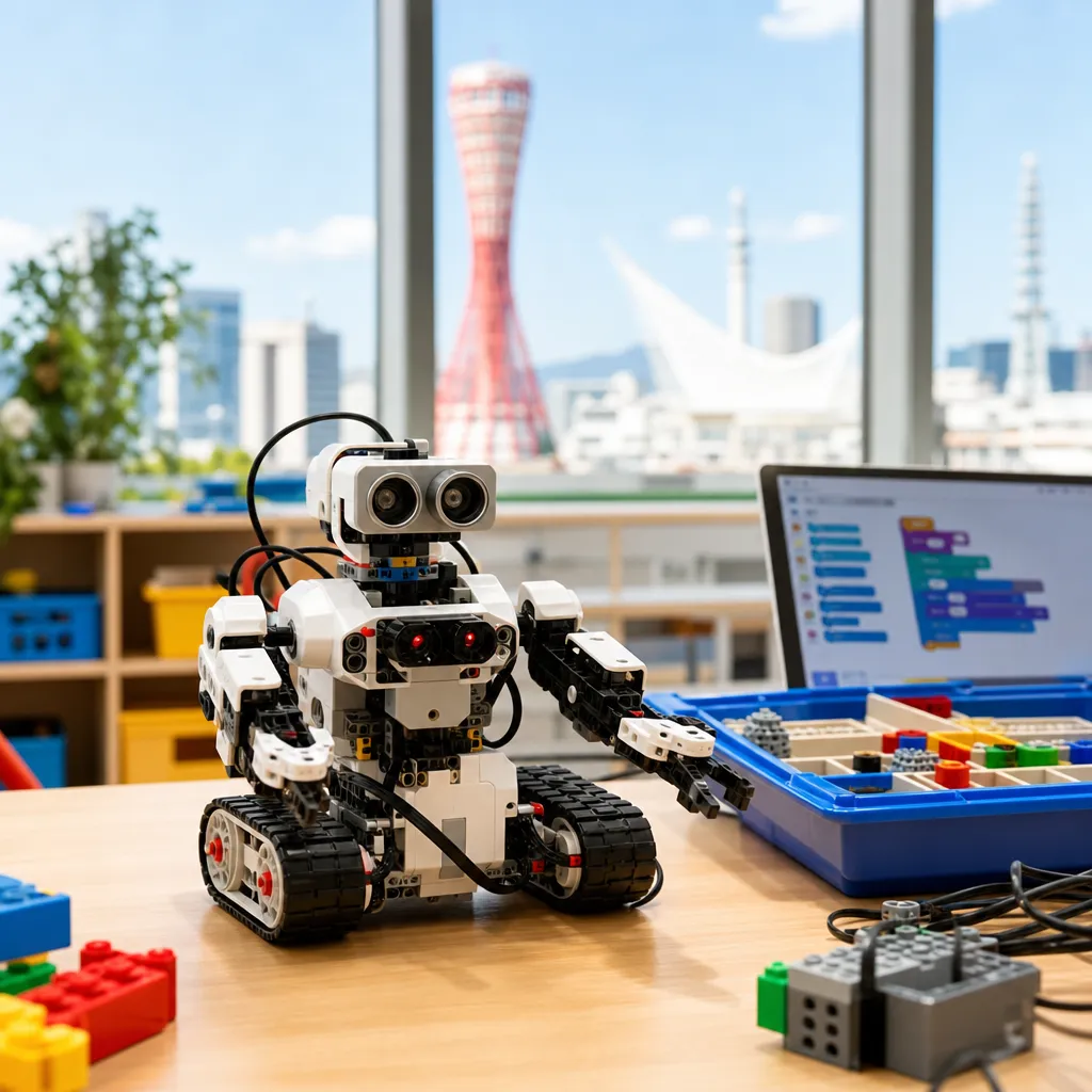神戸市で幼児・小学生がロボットに触れるプログラミング体験