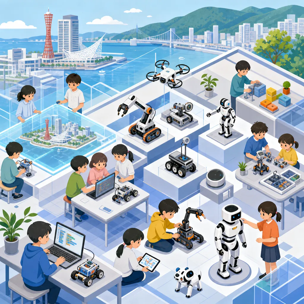 神戸市の15種類ロボット体験と小学生の学び