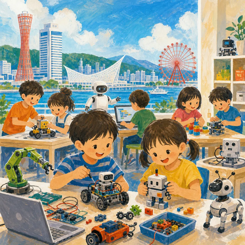 神戸市の15種類ロボット体験、幼児から小学生へ