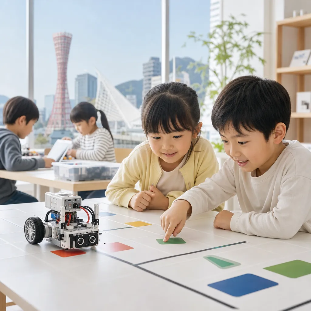 神戸市のプログラミング教室で幼児・小学生が読むロボットの動き