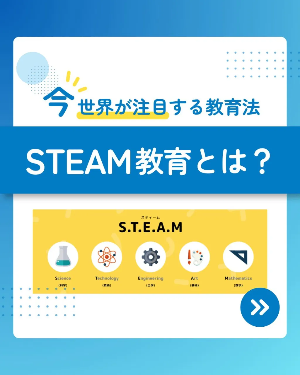 STEAM教育って、どんな学び?🔍