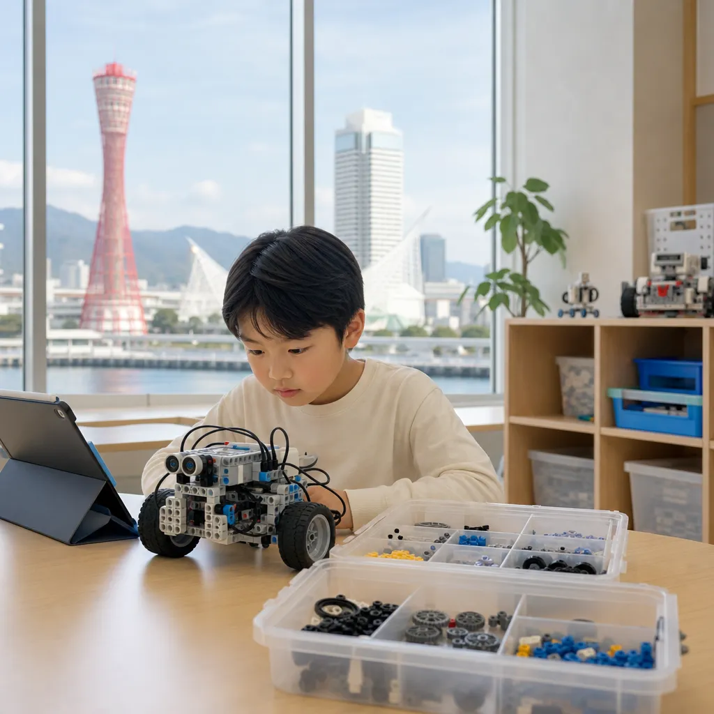 神戸市のプログラミング体験でロボットを直す力