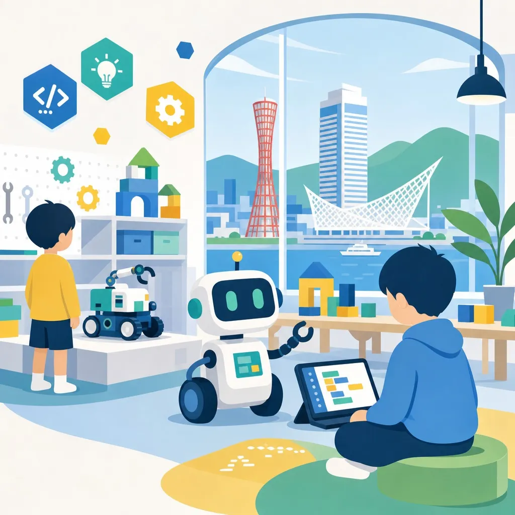 神戸市のものづくりで広がるロボットプログラミング体験